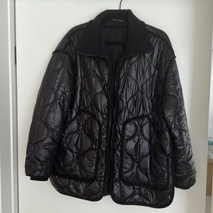COPY - Black zara quilted jacket